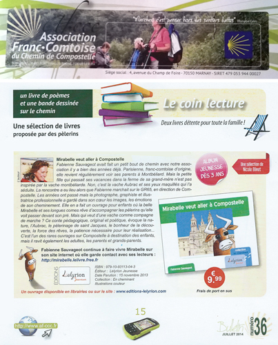 article dans le bulletin des amis de saint jacques Franche-Comté