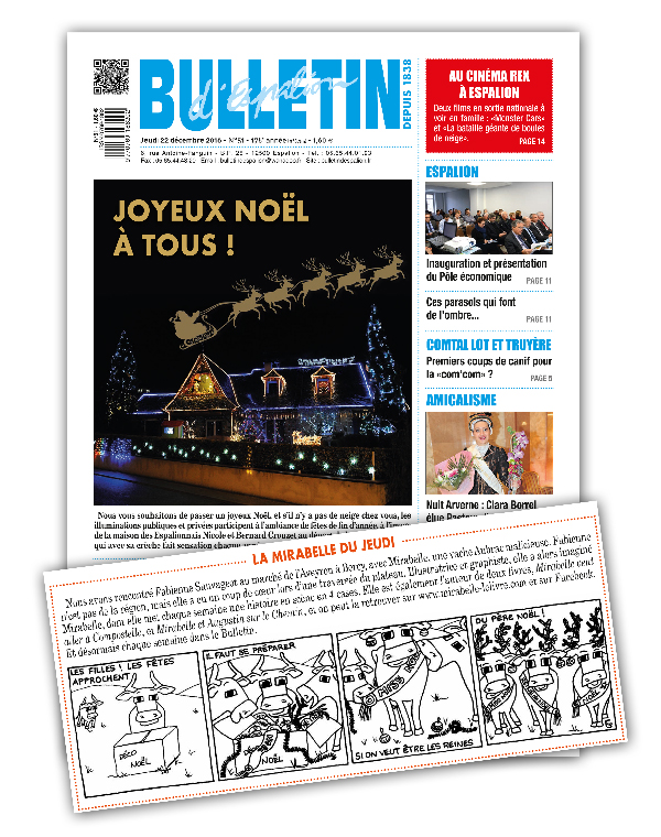 Mirabelle chaque semaine dans le Bulletin d'Espalion